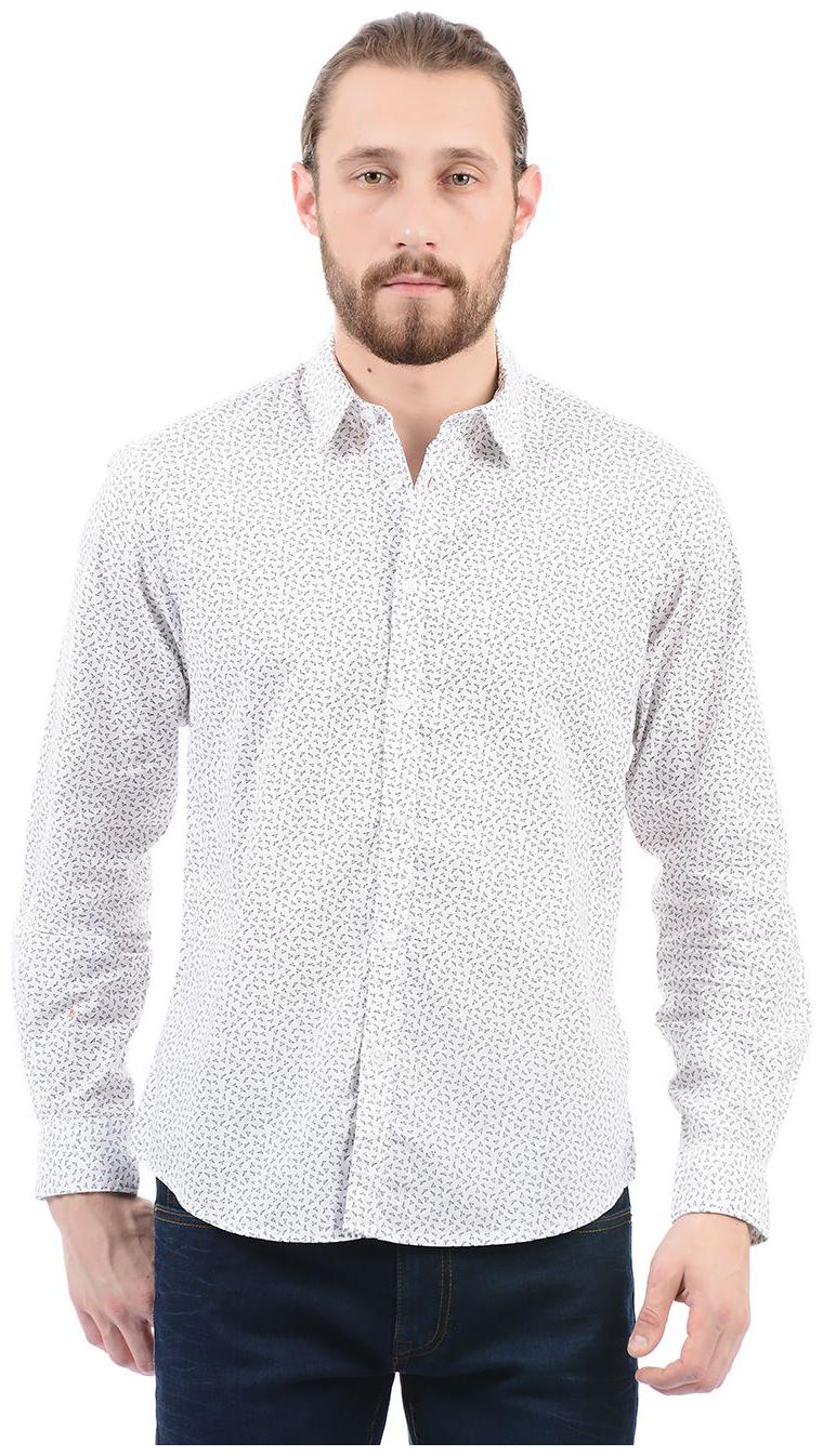 

Pepe Jeans Men White Printed Regular Fit Casual Shirt