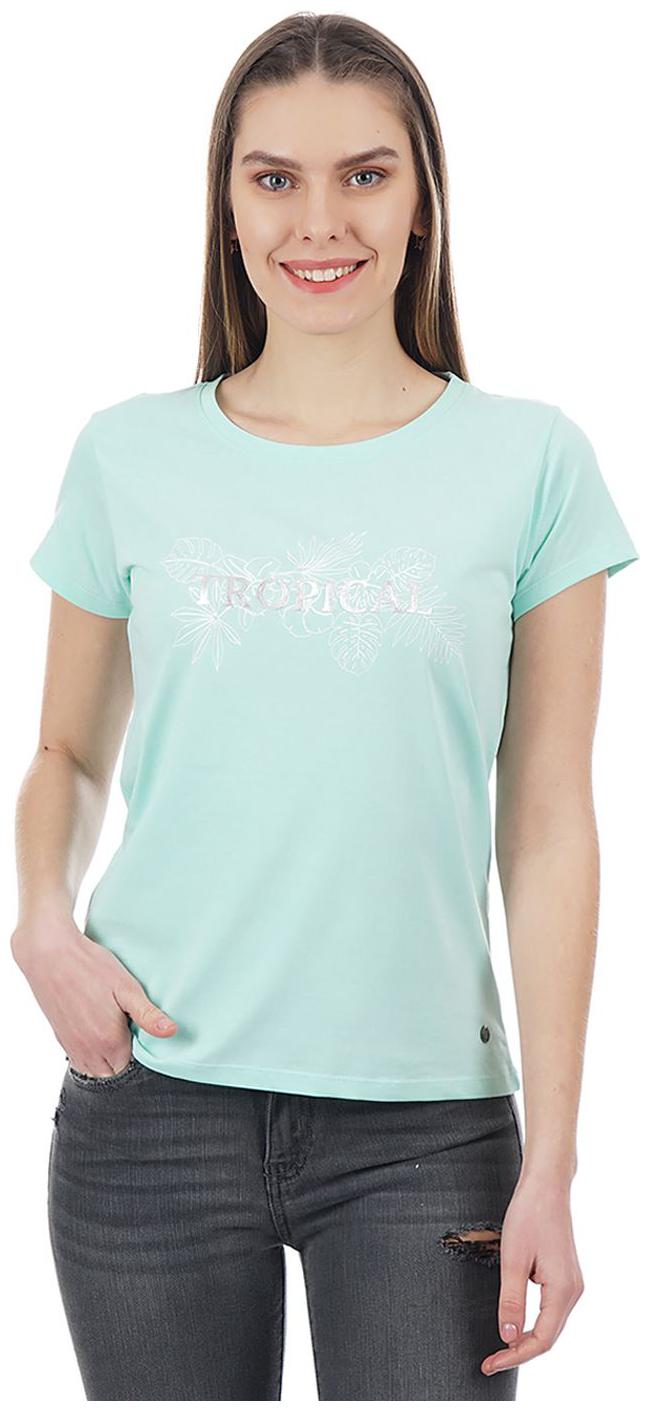 

Pepe Jeans Women Blue Regular fit Round neck Cotton T shirt