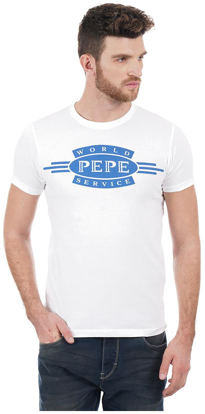 

Pepe Jeans Men White Slim fit Cotton Round neck T-Shirt - Pack Of 1