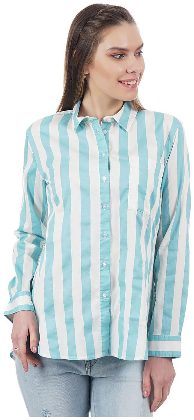 

Pepe Jeans Women Blue Striped Regular Fit Shirt
