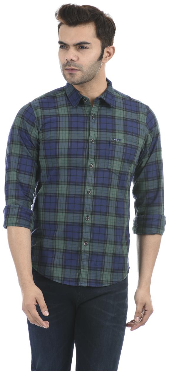 

Pepe Jeans Men Multi Checked Slim Fit Casual Shirt