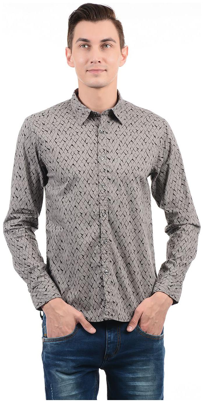 

Pepe Jeans Men Grey Printed Regular Fit Casual Shirt