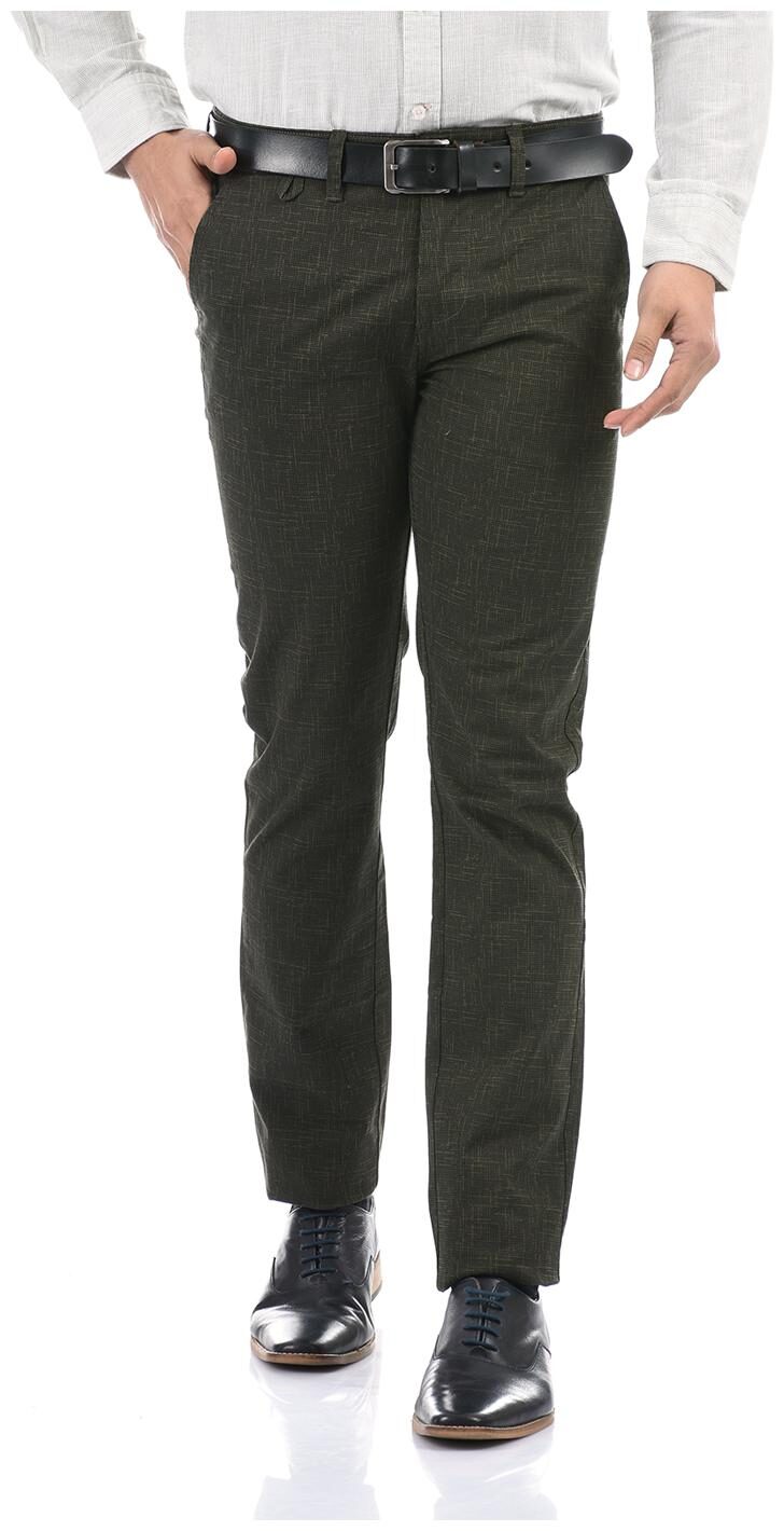

Pepe Jeans Men Green Printed Slim fit Regular trousers