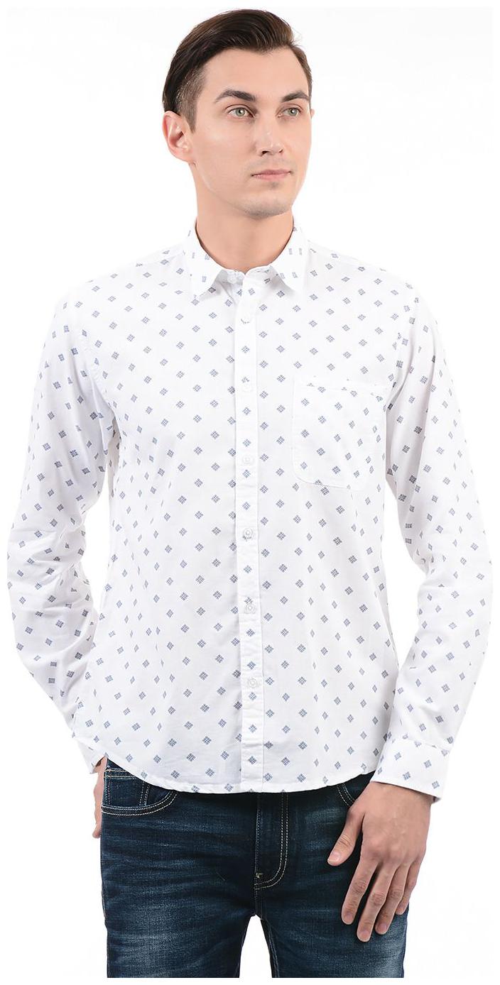 

Pepe Jeans Men White Printed Regular Fit Casual Shirt
