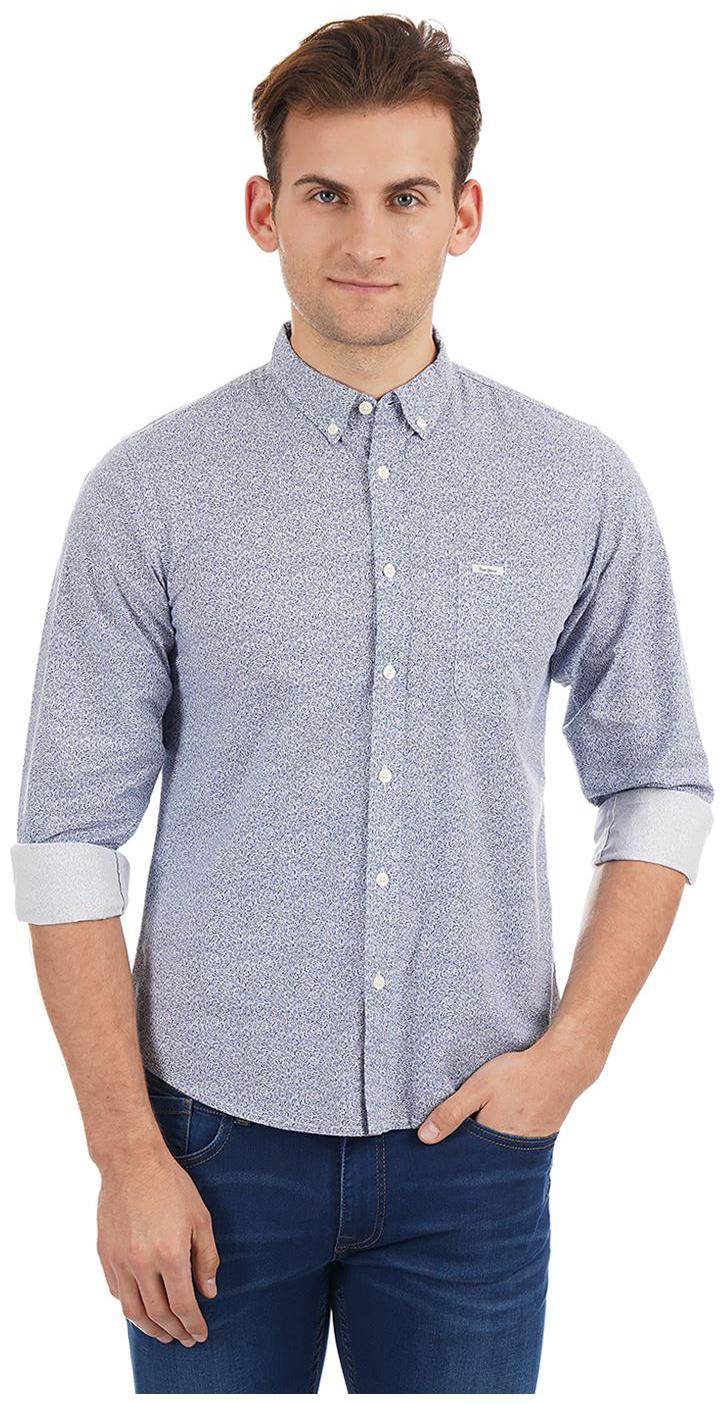 

Pepe Jeans Men Blue Floral Regular Fit Casual Shirt