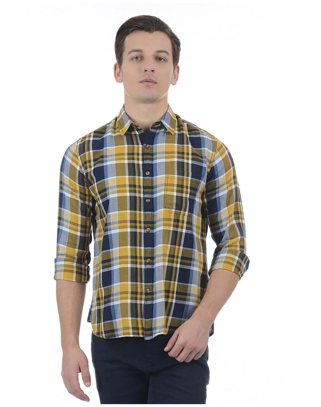 

Pepe Jeans Men Multi Checked Regular Fit Casual Shirt