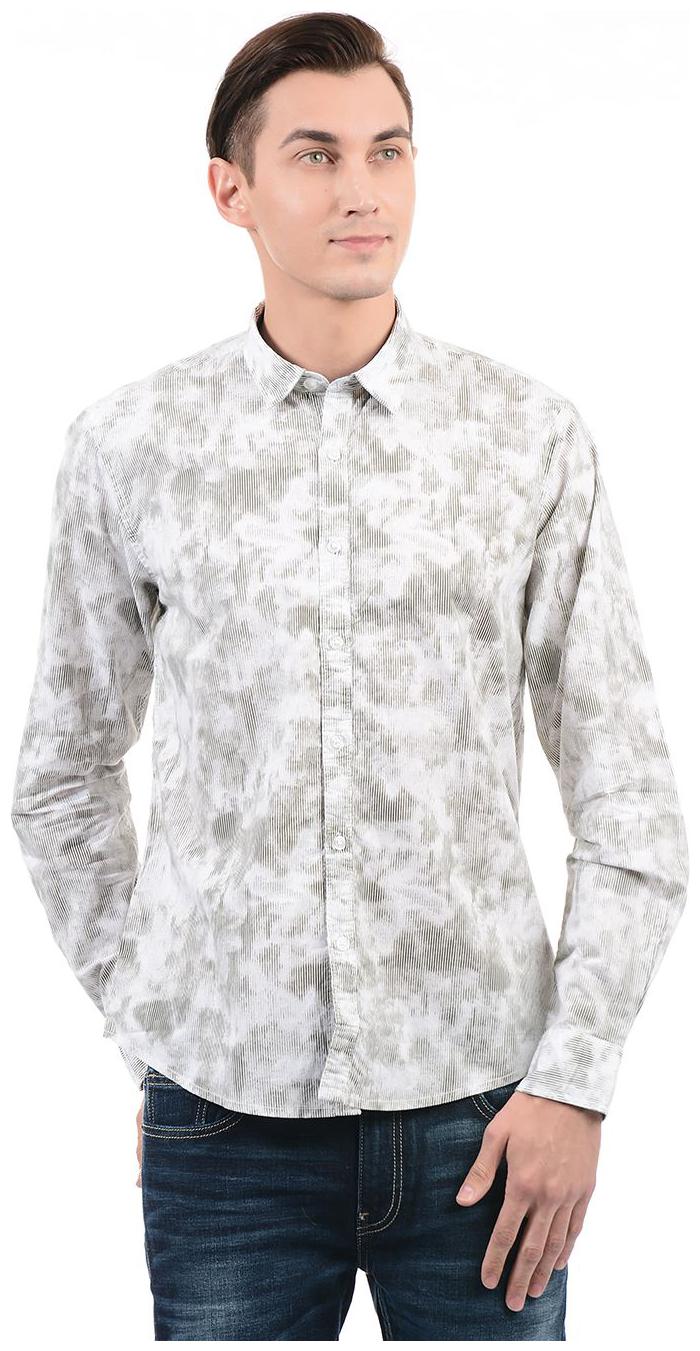 

Pepe Jeans Men White Printed Regular Fit Casual Shirt