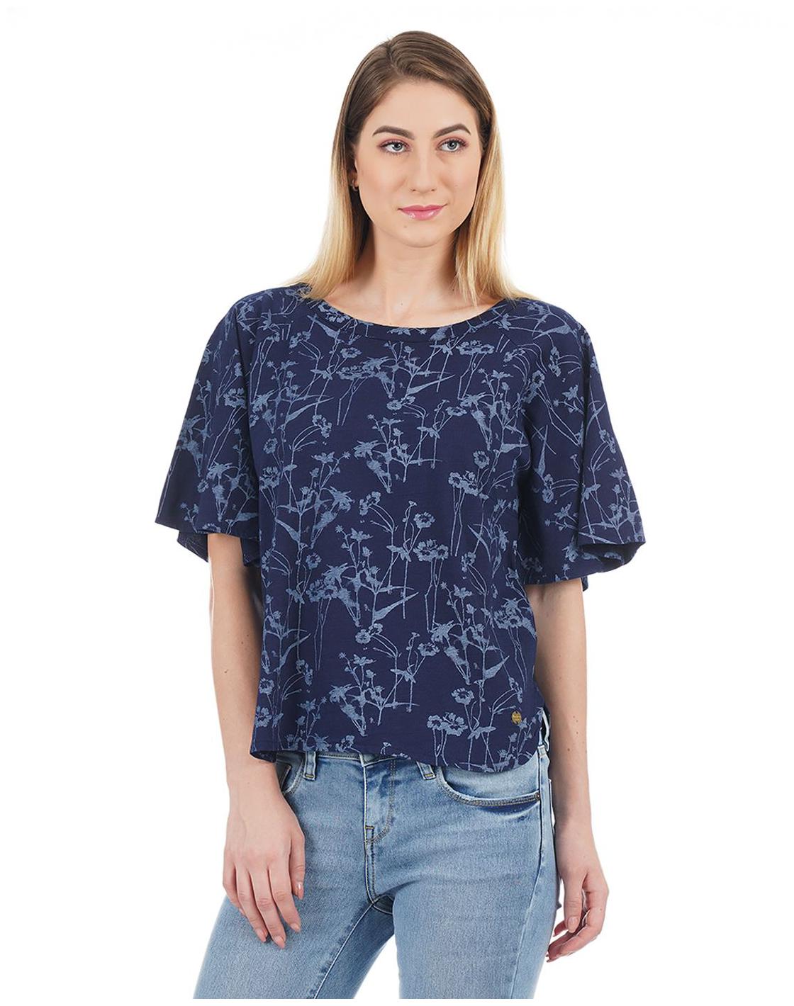 

Pepe Jeans Women Floral Regular top - Blue