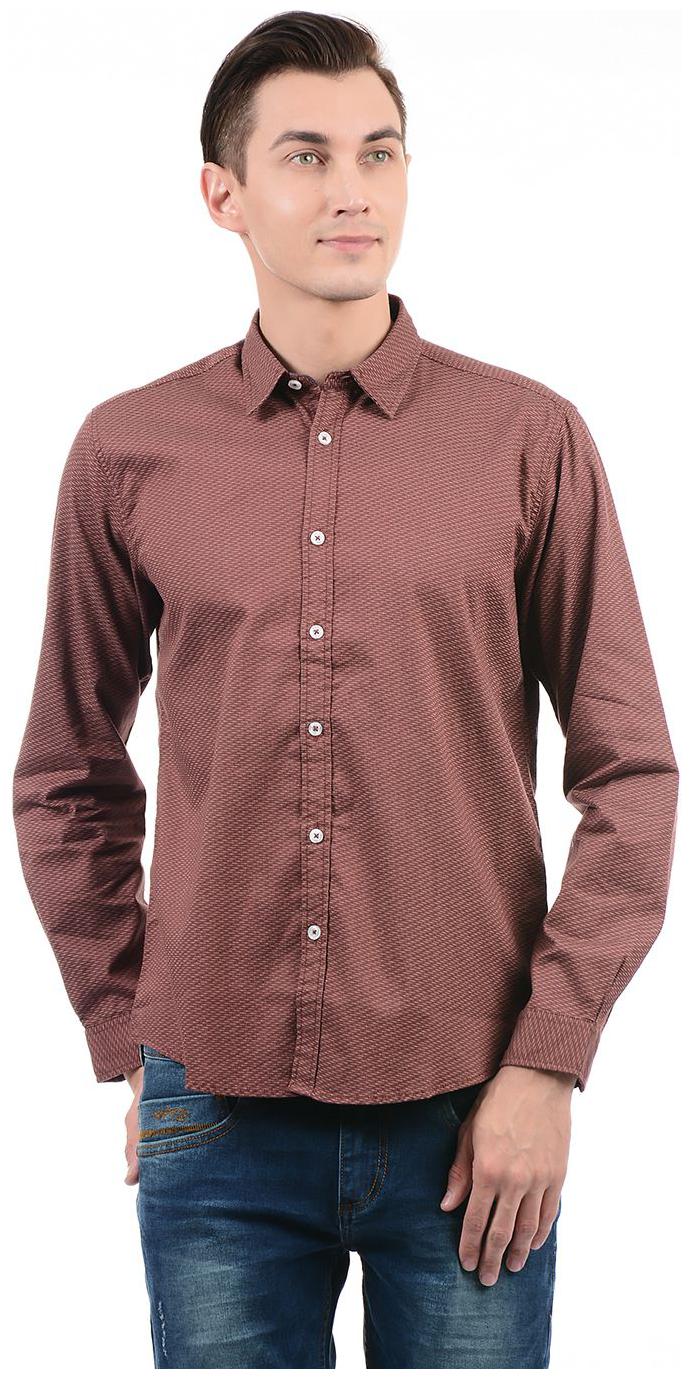 

Pepe Jeans Men Brown Printed Regular Fit Casual Shirt