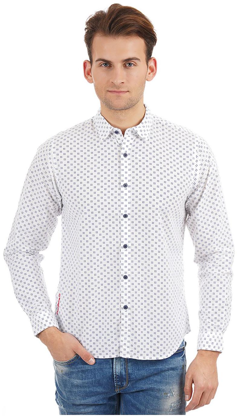 

Pepe Jeans Men White Printed Regular Fit Casual Shirt