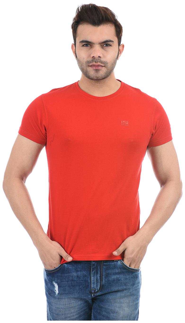 

Pepe Jeans Men Red Regular fit Cotton Blend Round neck T-Shirt - Pack Of 1