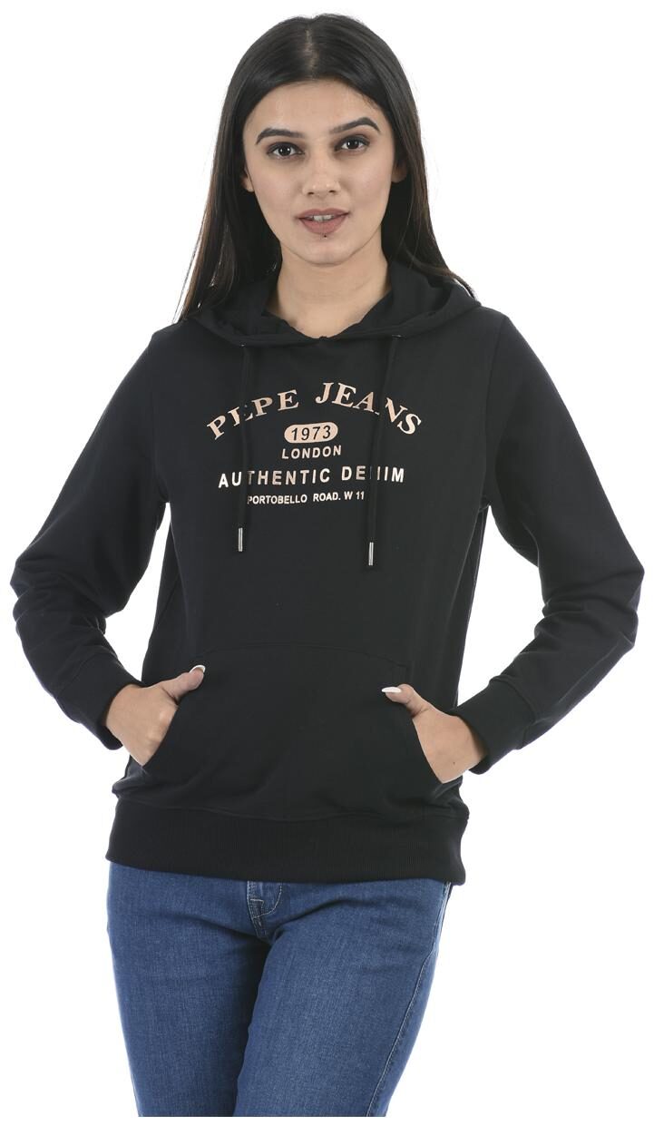 

Pepe Jeans Women Printed Hoodie - Black