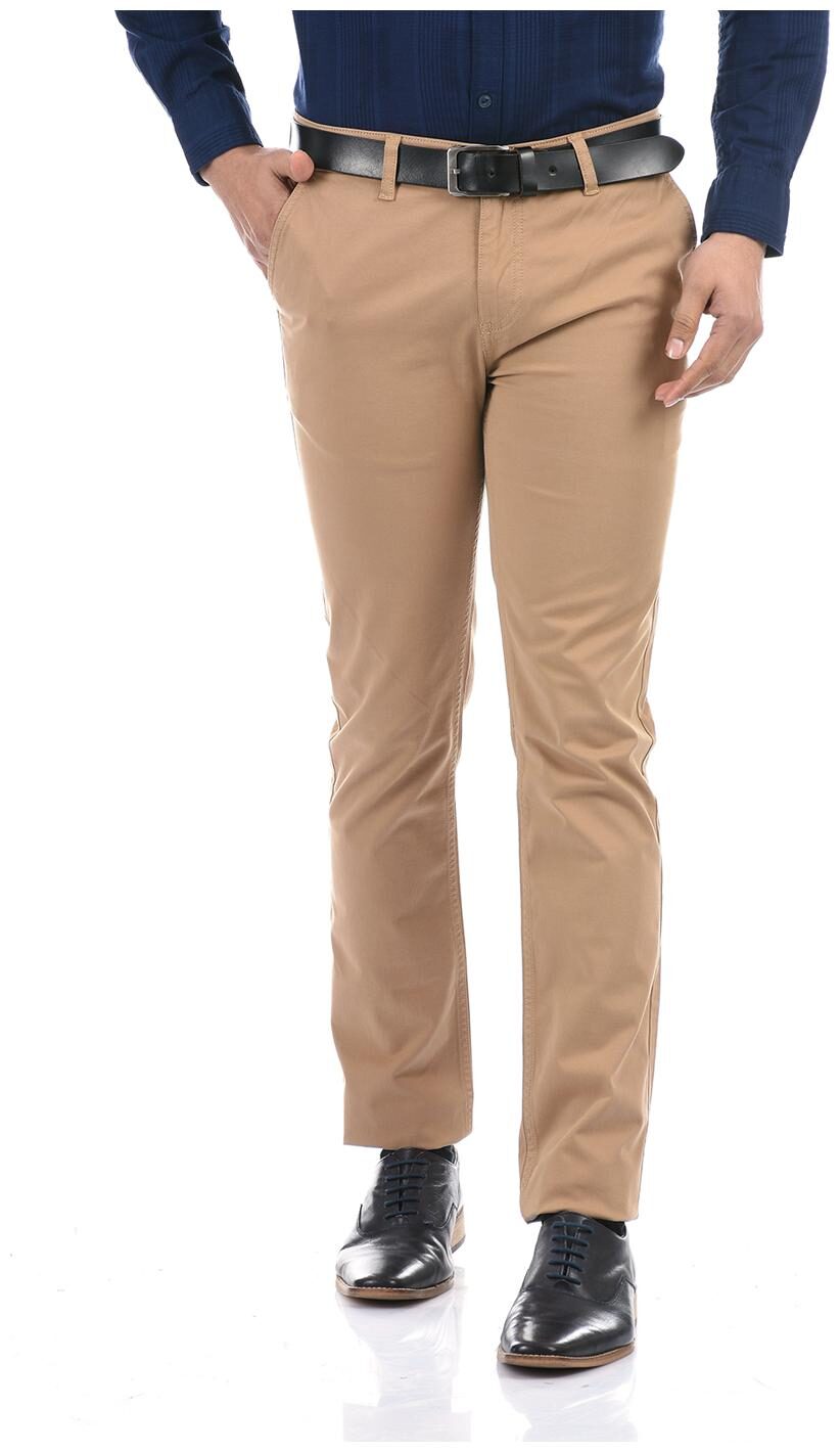 

Pepe Jeans Men Brown Solid Slim fit Regular trousers
