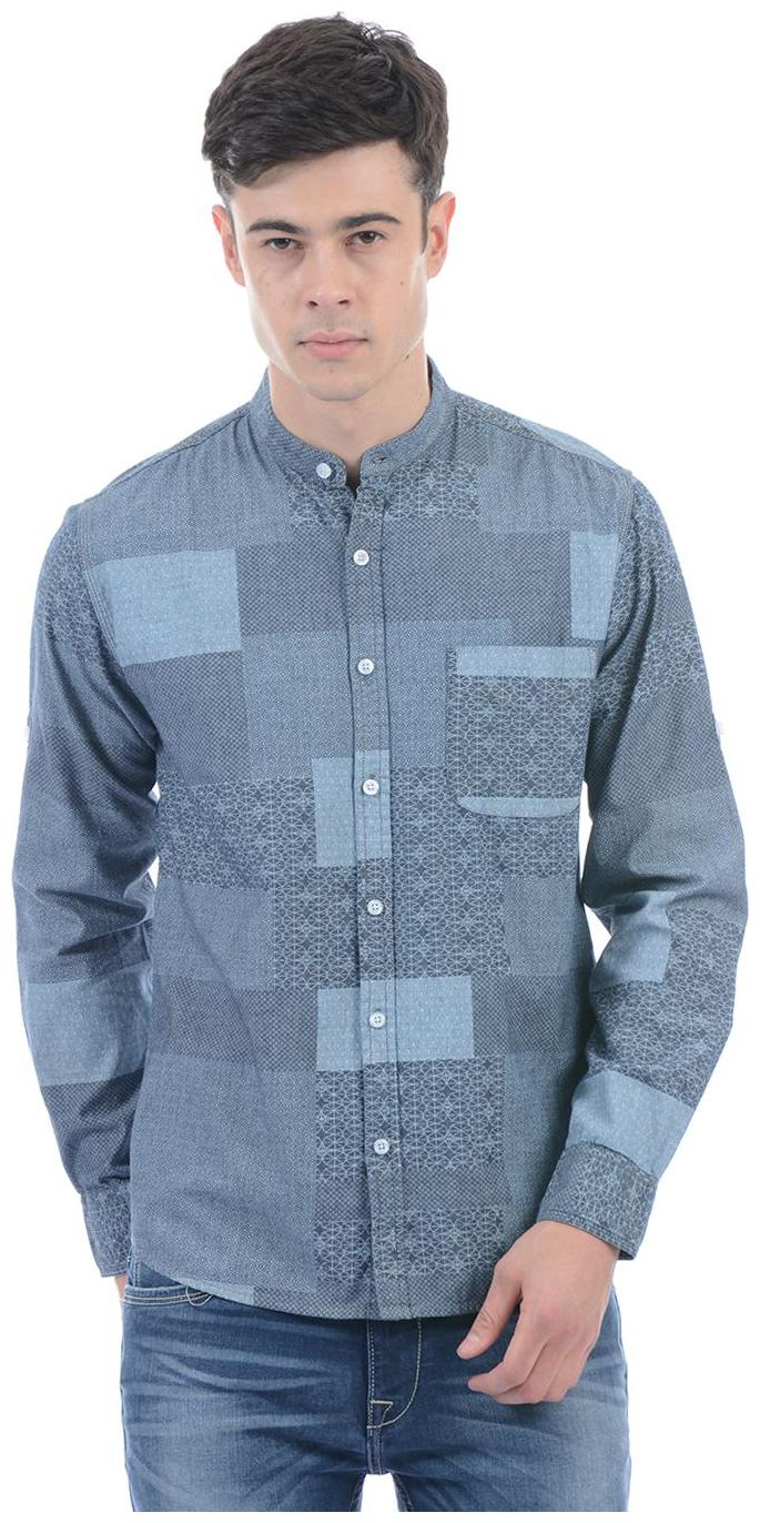 

Pepe Jeans Men Grey Printed Regular Fit Casual Shirt