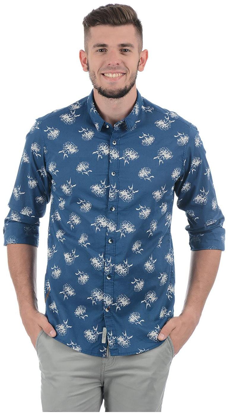

Pepe Jeans Men Blue Floral Regular Fit Casual Shirt