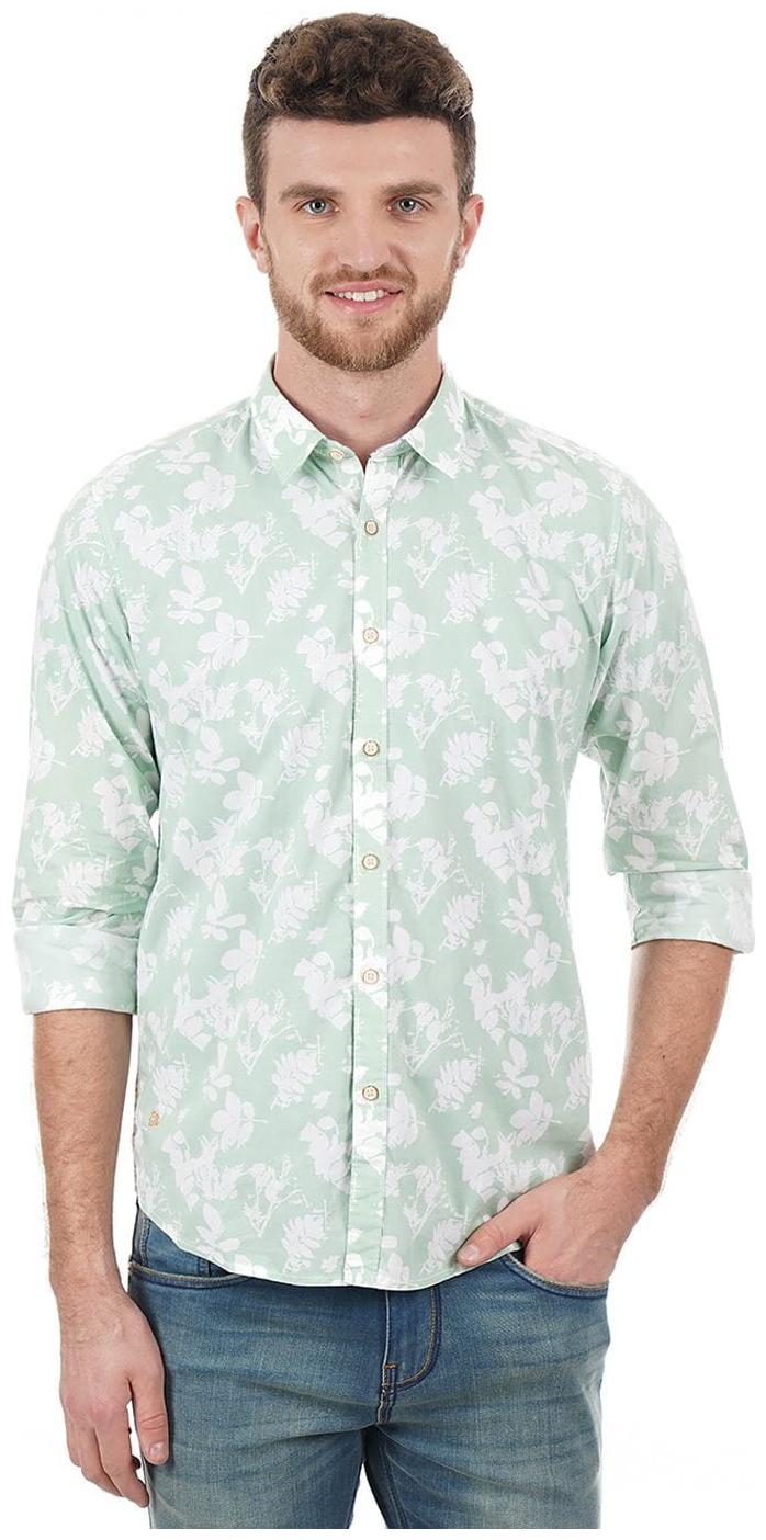 

Pepe Jeans Men Blue Floral Regular Fit Casual Shirt