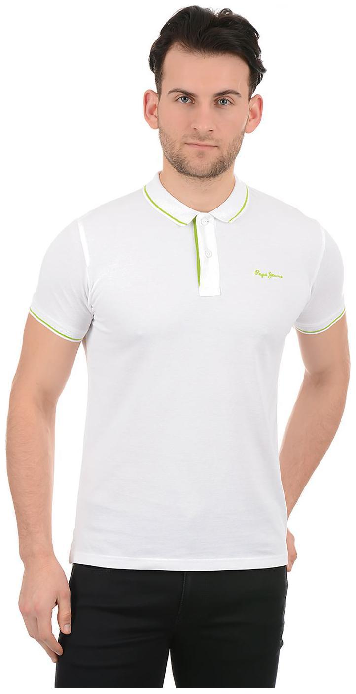 

Pepe Jeans Men White Regular fit Cotton Polo collar T-Shirt - Pack Of 1
