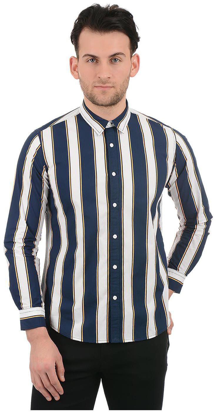 

Pepe Jeans Men Multi Vertical Stripes Regular Fit Casual Shirt