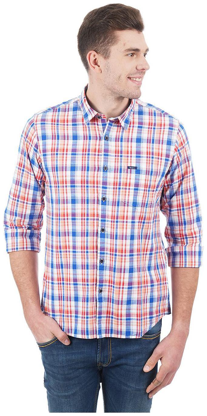 

Pepe Jeans Men Multi Checked Regular Fit Casual Shirt