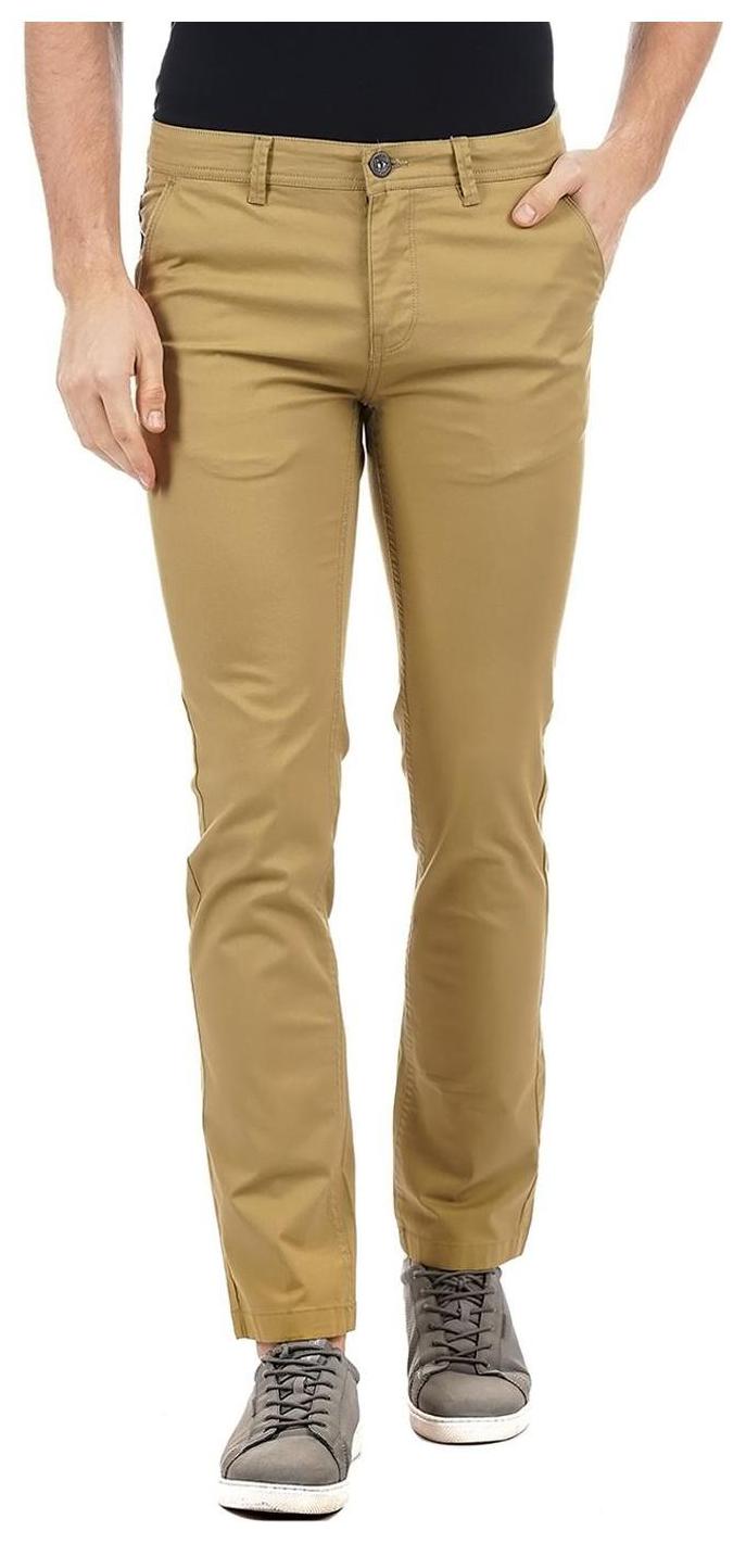 

Pepe Jeans Men Beige Solid Slim fit Regular trousers