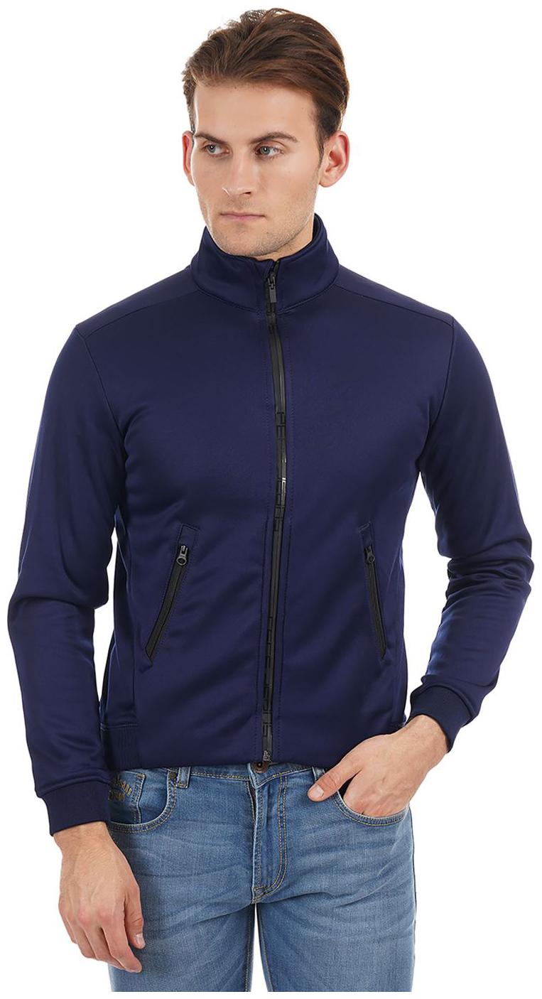 

Pepe Jeans Men Navy Blue Blended Solid Sweatshirt