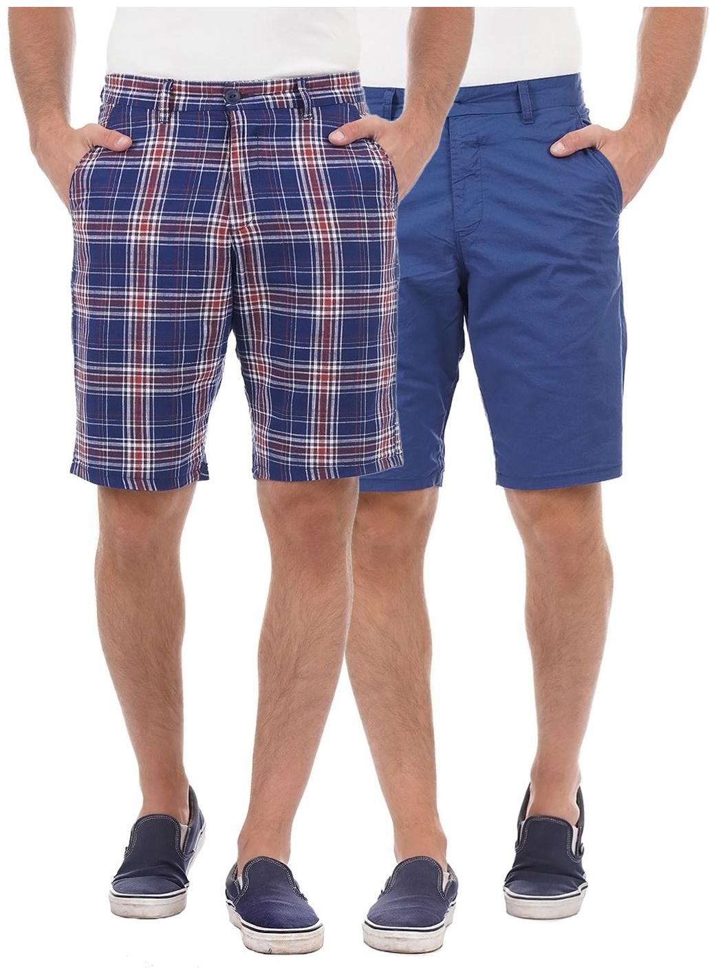 

Pepe Jeans Men Blue Slim Fit Regular Shorts