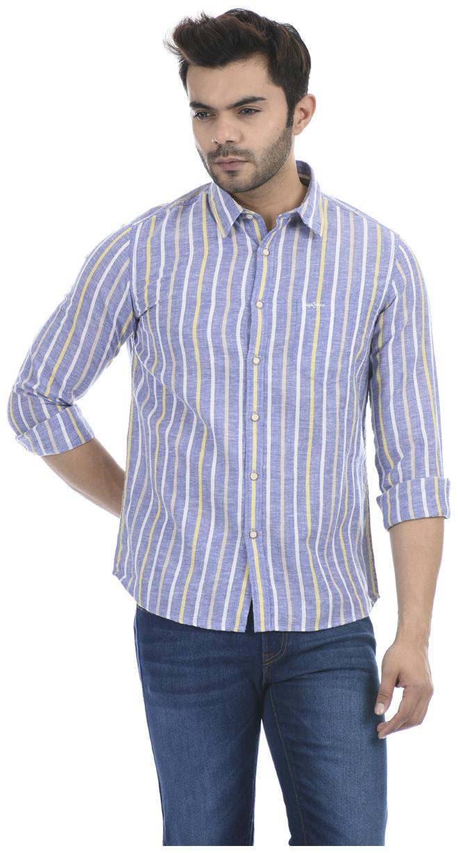

Pepe Jeans Men Multi Vertical Stripes Regular Fit Casual Shirt
