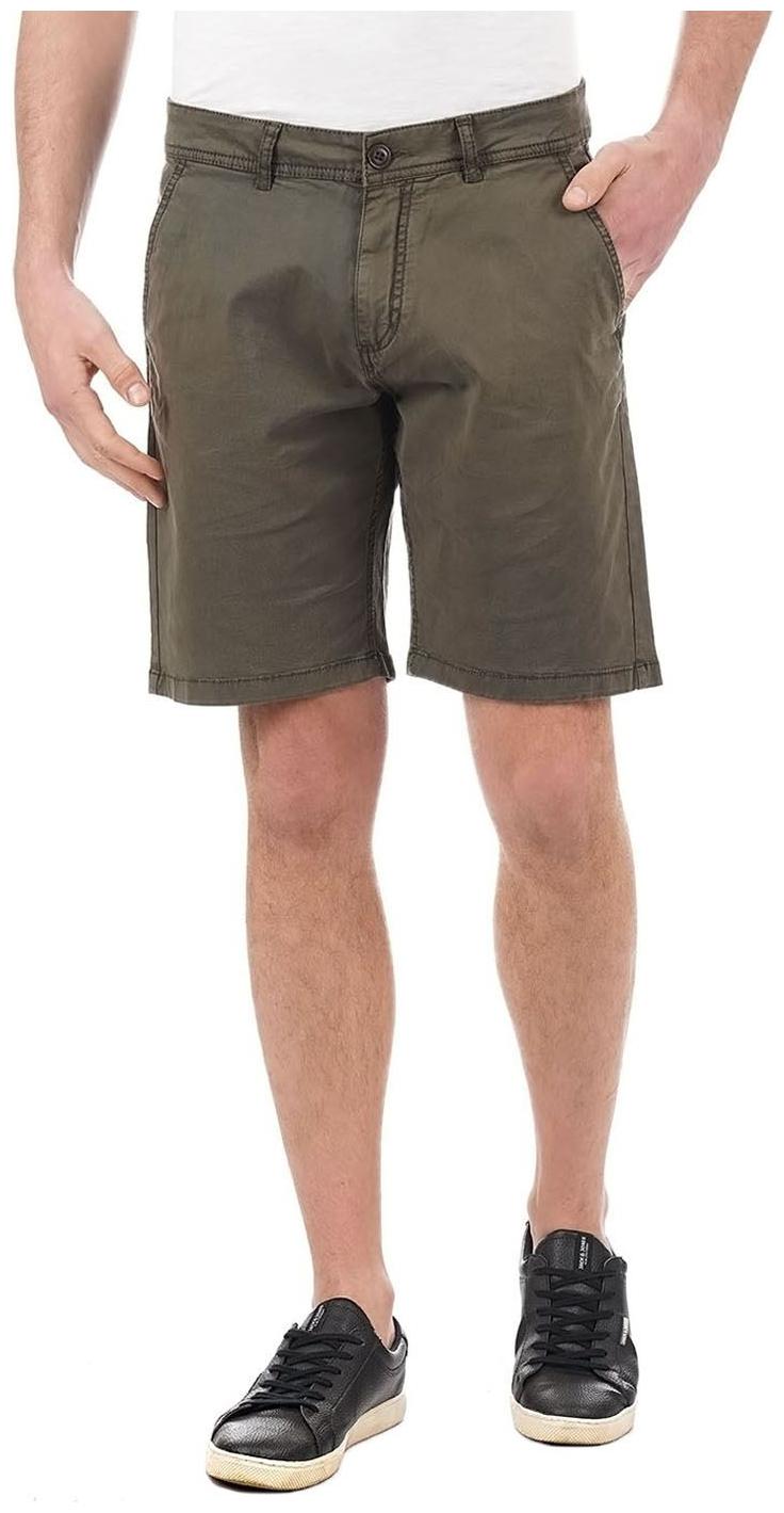 

Pepe Jeans Men Green Slim Fit Regular Shorts