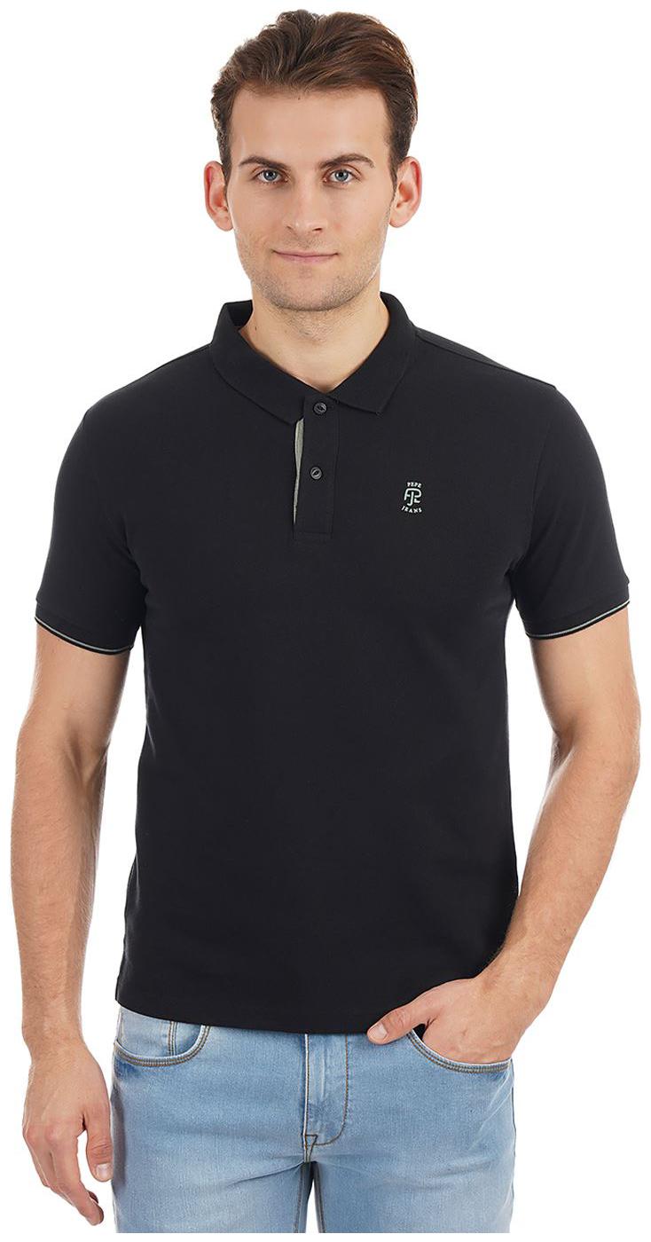 

Pepe Jeans Men Black Slim fit Cotton Lycra Polo collar T-Shirt - Pack Of 1