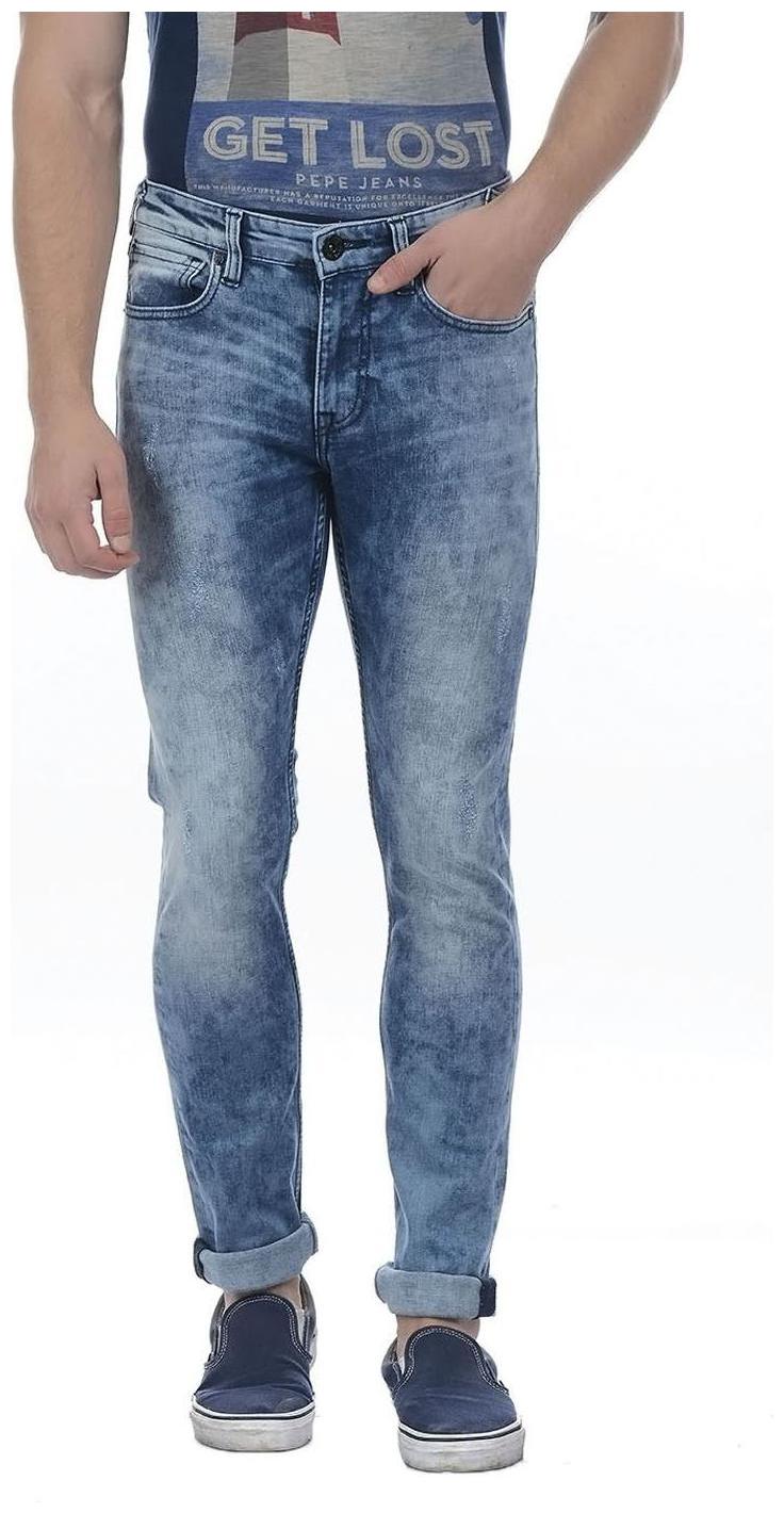 

Pepe Jeans Men Blue Super Skinny Fit Jeans