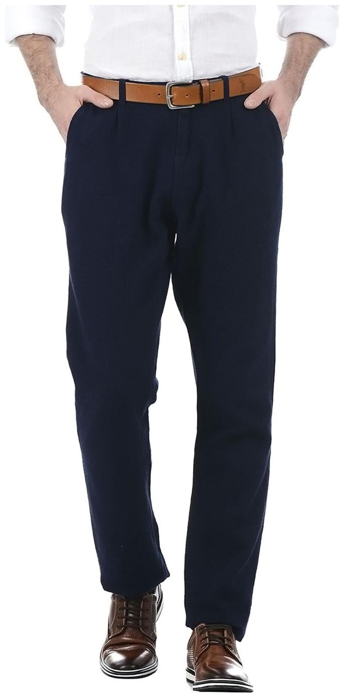 

Pepe Jeans Men Blue Solid Slim fit Regular trousers