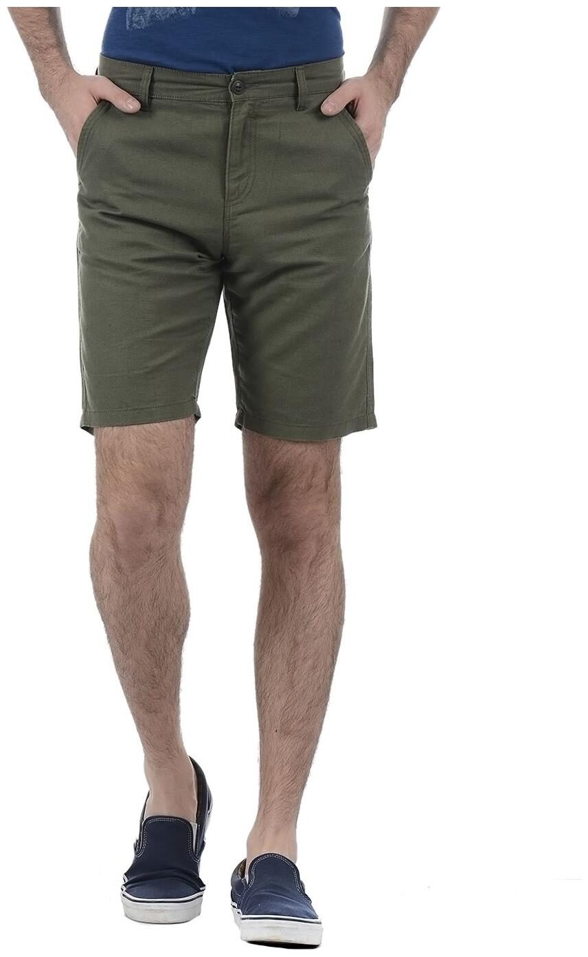 

Pepe Jeans Men Green Slim Fit Regular Shorts