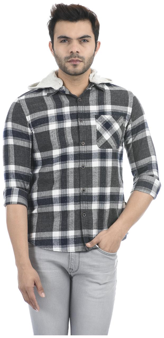 

Pepe Jeans Men Black Checked Regular Fit Casual Shirt