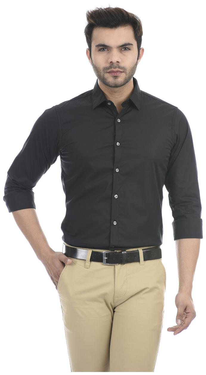 

Pepe Jeans Men Black Solid Regular Fit Casual Shirt