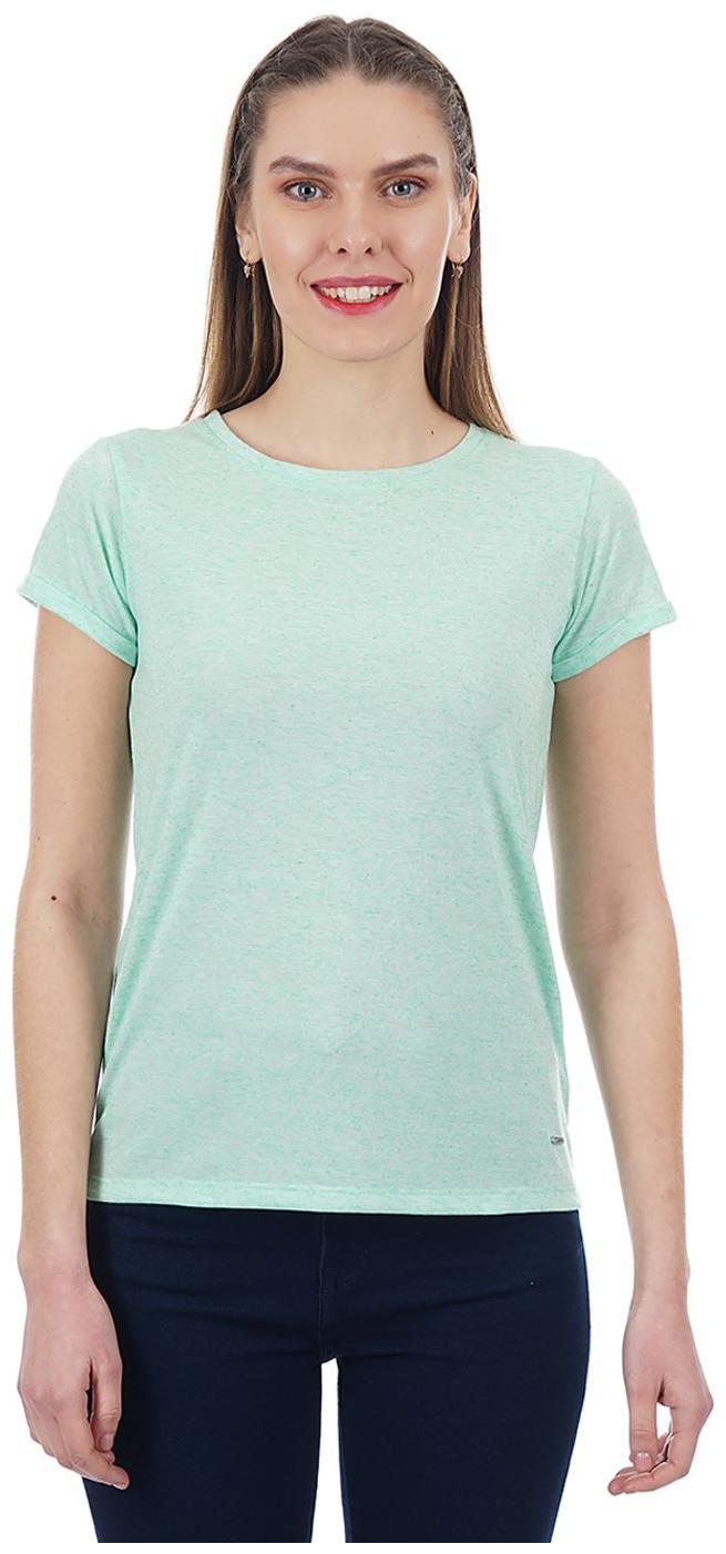 

Pepe Jeans Women Blue Regular fit Round neck Polyester T shirt