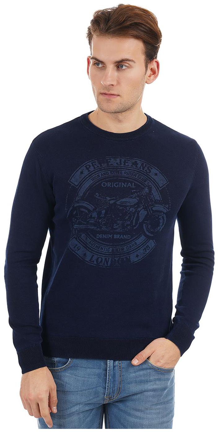 

Pepe Jeans Men Blue Round neck Pullover