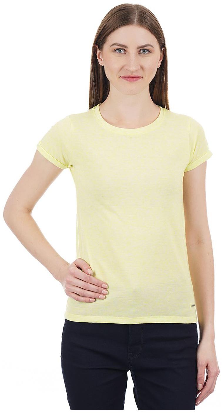 

Pepe Jeans Women Green Regular fit Round neck Polyester T shirt