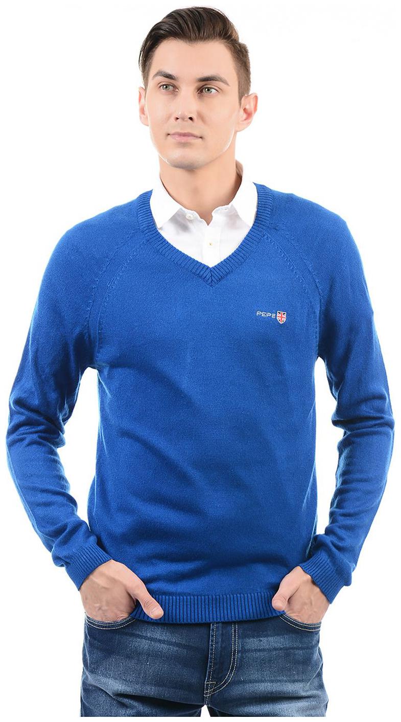 

Pepe Jeans Men Blue V neck Pullover