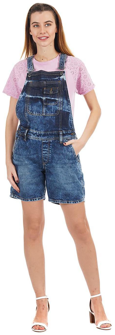 

Pepe Jeans Solid Dungaree - Blue