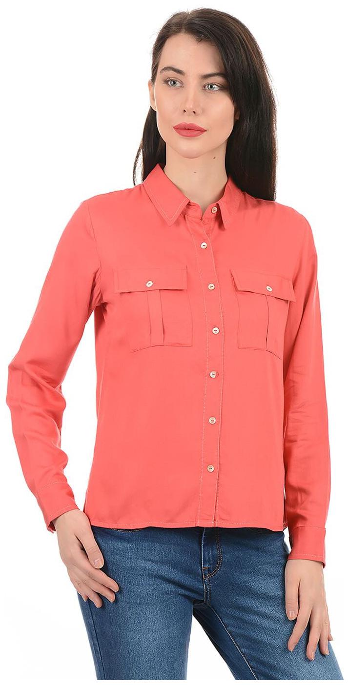 

Pepe Jeans Women Red Solid Regular Fit Shirt