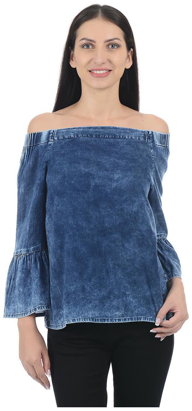 

Pepe Jeans Women Solid Regular top - Blue