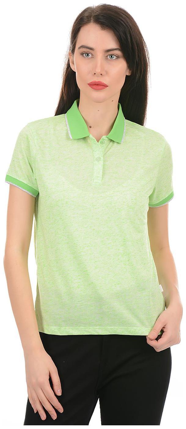

Pepe Jeans Women Green Regular fit Polo neck Polyester T shirt