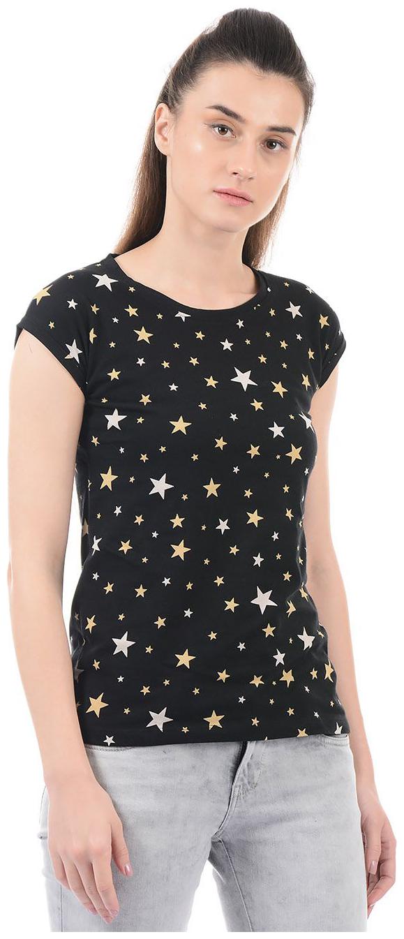 

Pepe Jeans Women Black Regular fit Round neck Cotton T shirt