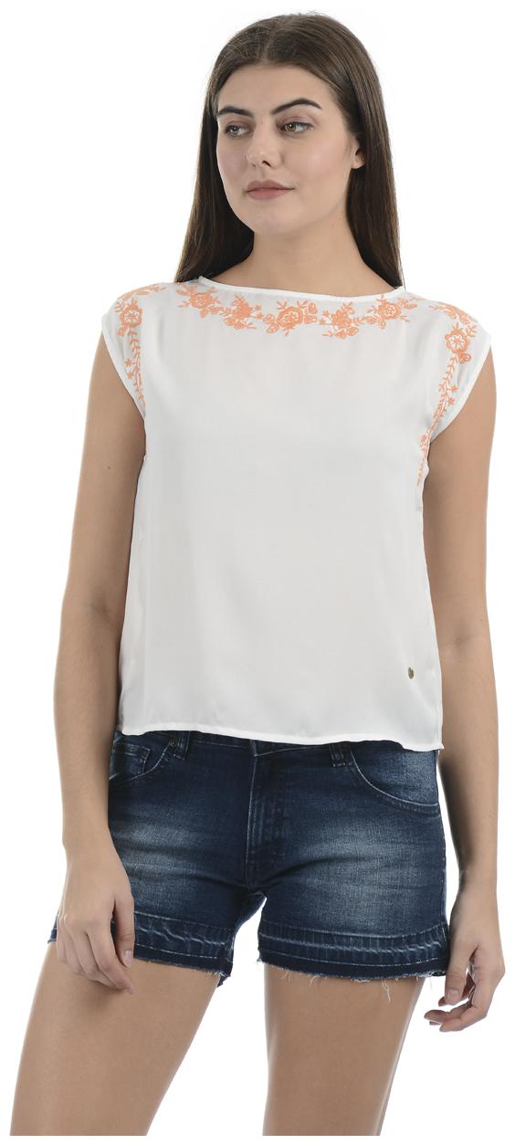 

Pepe Jeans Women Solid Regular top - White