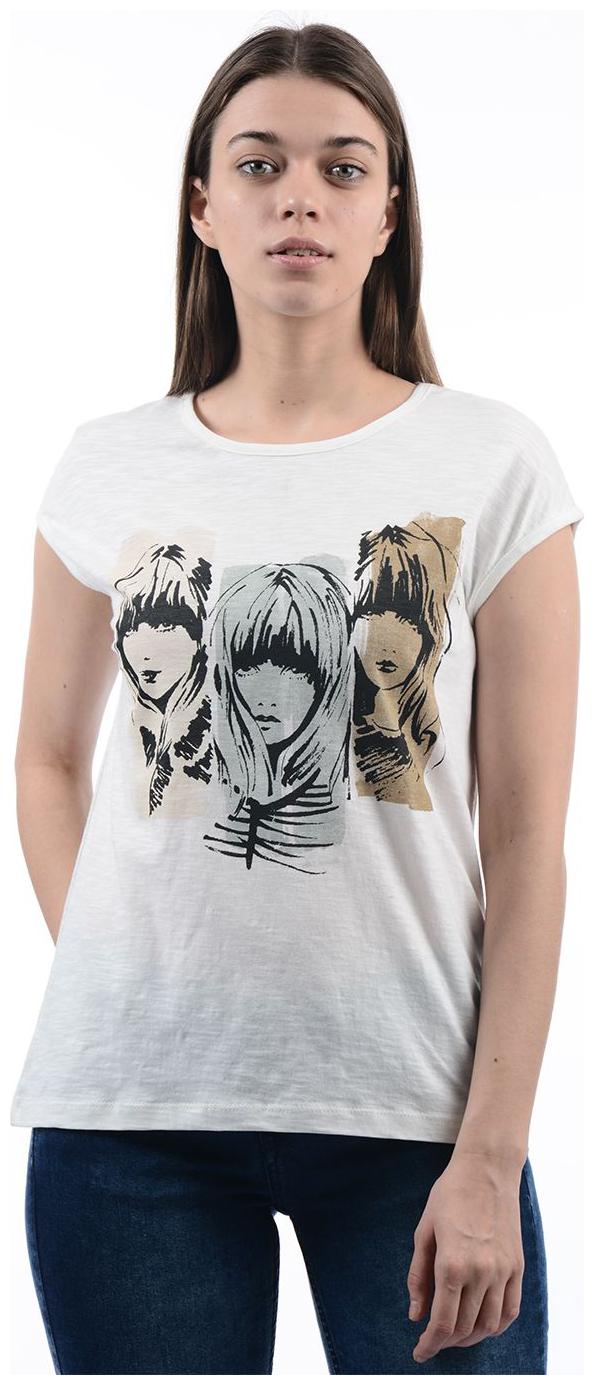 

Pepe Jeans Women White Regular fit Round neck Blended T shirt