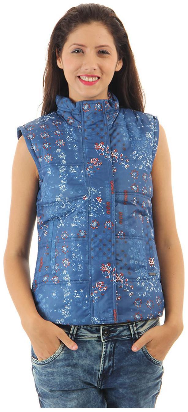 

Pepe Jeans Women Printed Bomber Jacket - Blue