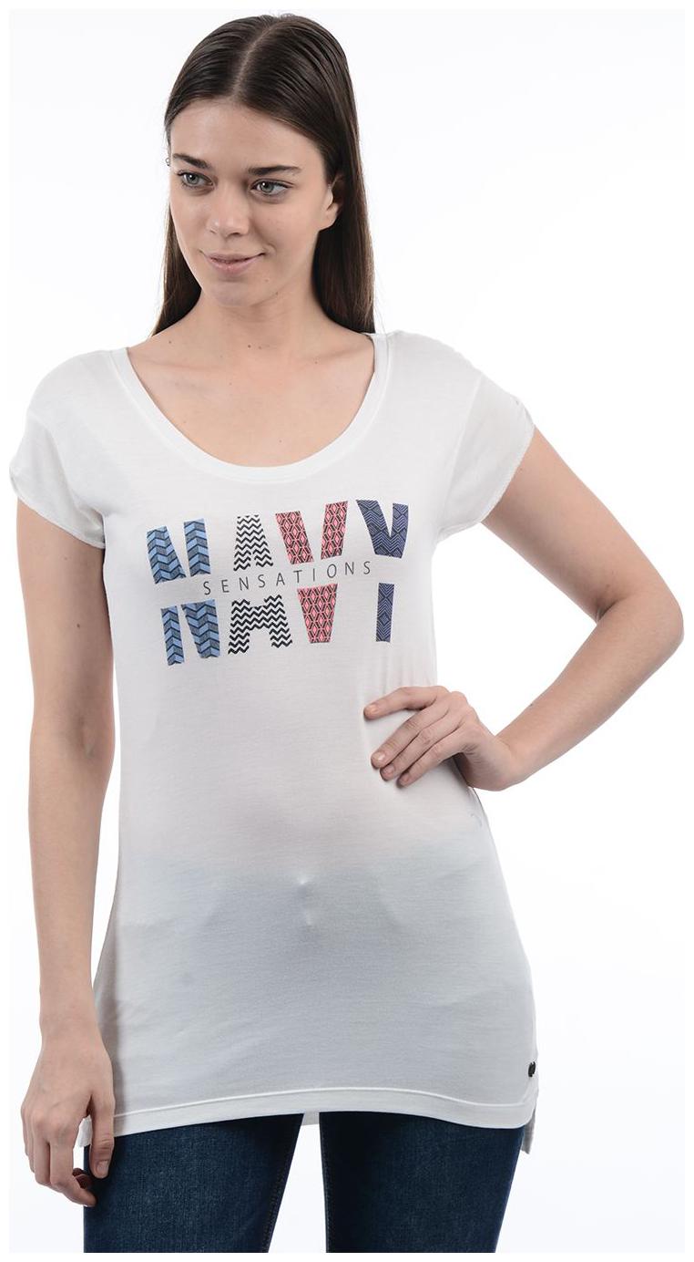 

Pepe Jeans Women White Regular fit Round neck Blended T shirt