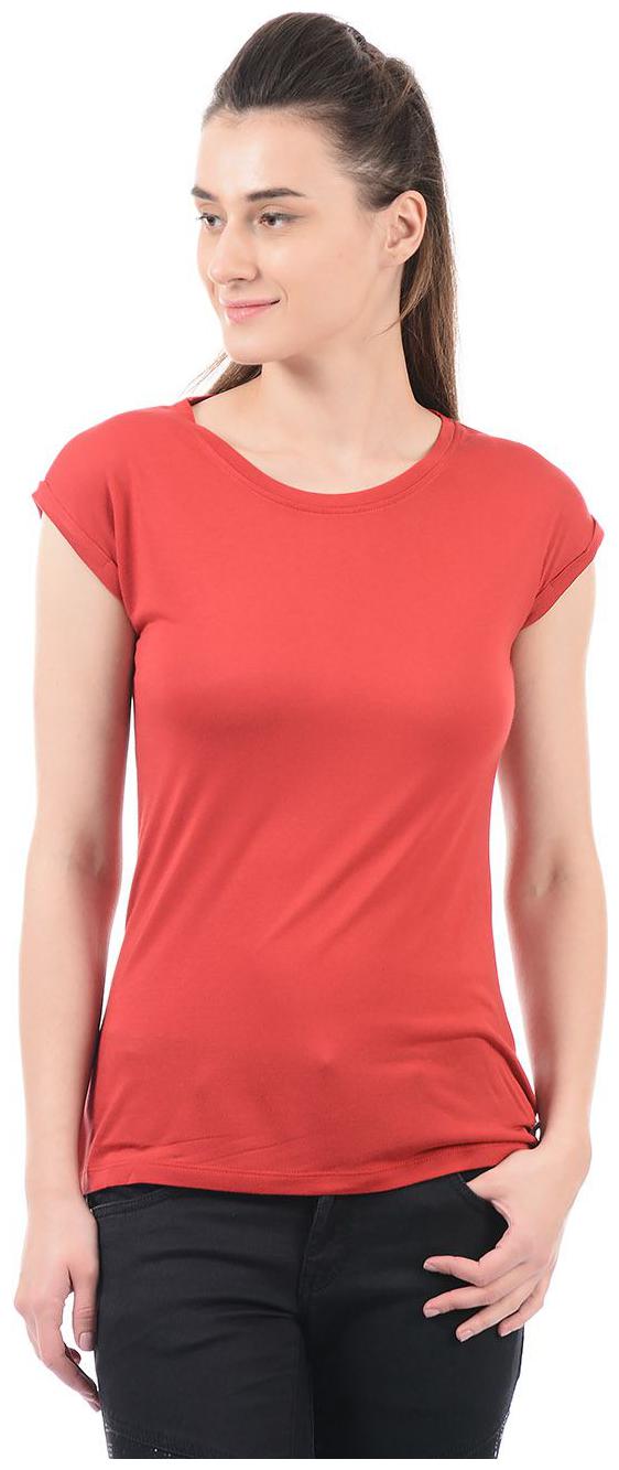 

Pepe Jeans Women Red Regular fit Round neck Modal T shirt