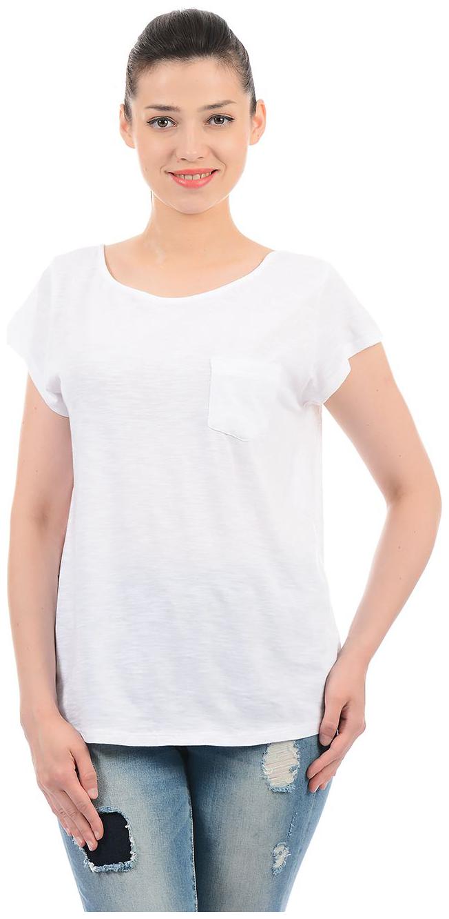 

Pepe Jeans Women White Regular fit Round neck Blended T shirt