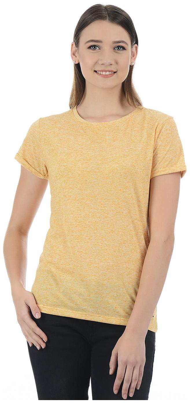 

Pepe Jeans Women Yellow Regular fit Round neck Polyester T shirt